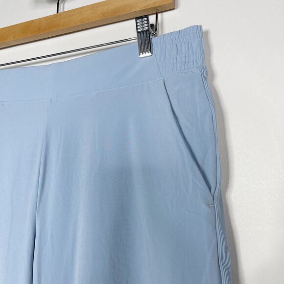 Athleta 10P Blue Brooklyn Lined Jogger Pants Woven Featherweight Stretch Pockets - Picture 6 of 15